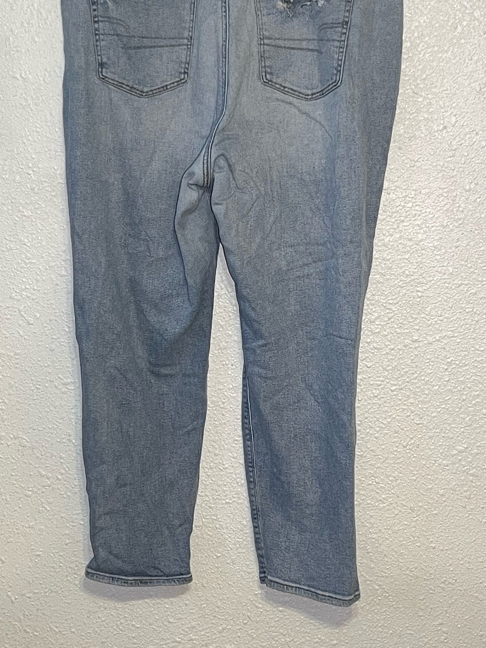 American eagle women’s Light Blue Distressed Women's stretchy Jeans size 20 - Picture 5 of 11